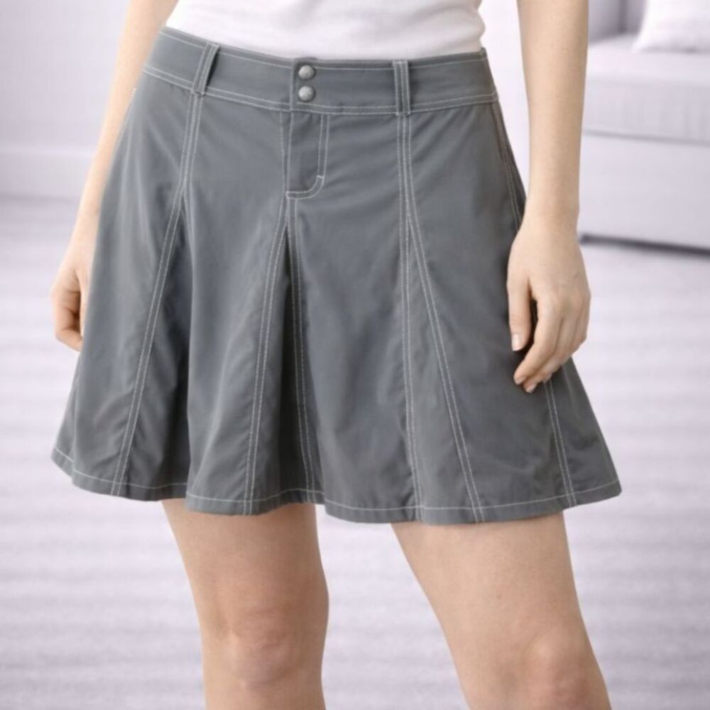 Athleta Whatever Golf Pleated Tennis Skort Gray 4